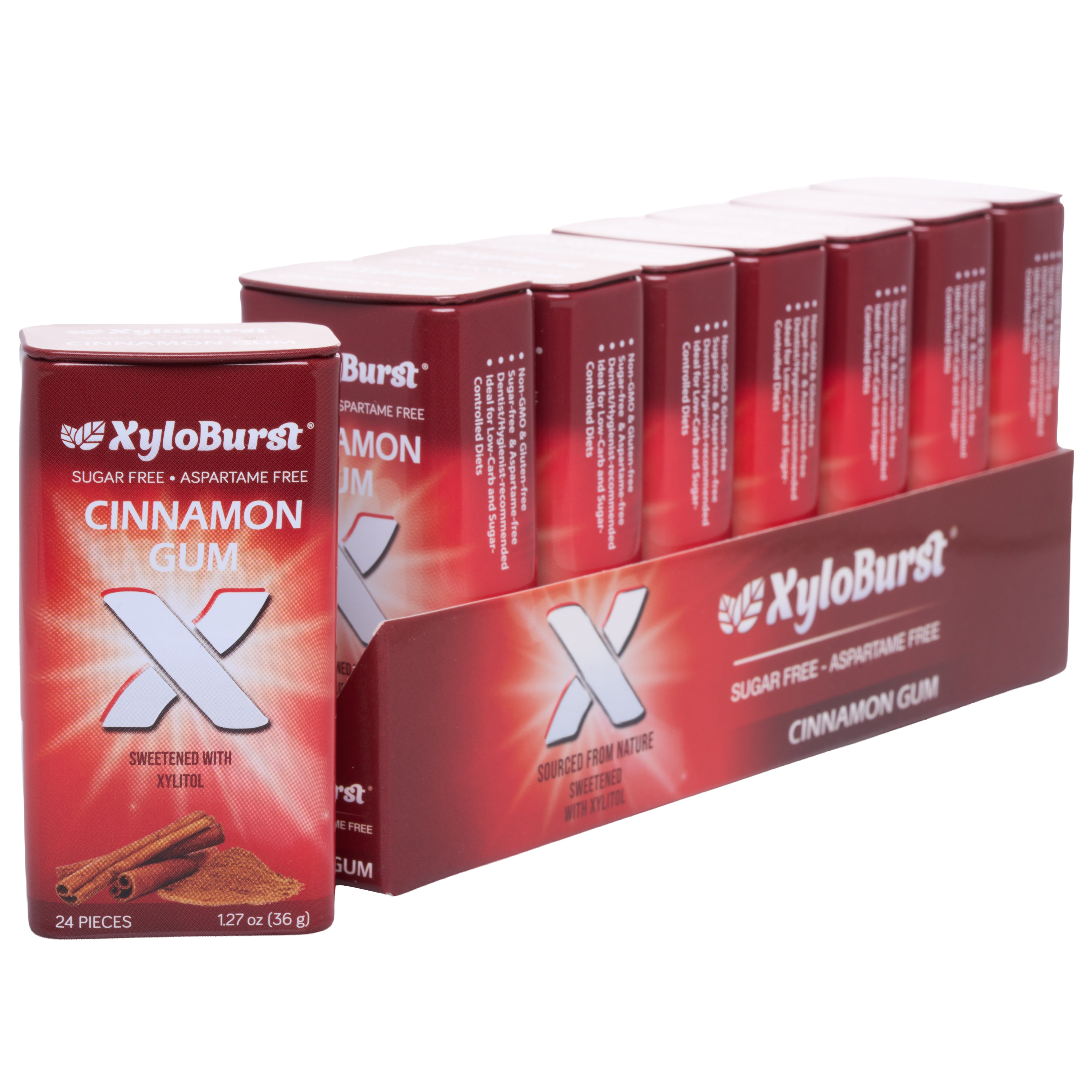 XyloBurst Cinnamon Xylitol Gum – Focus Nutrition