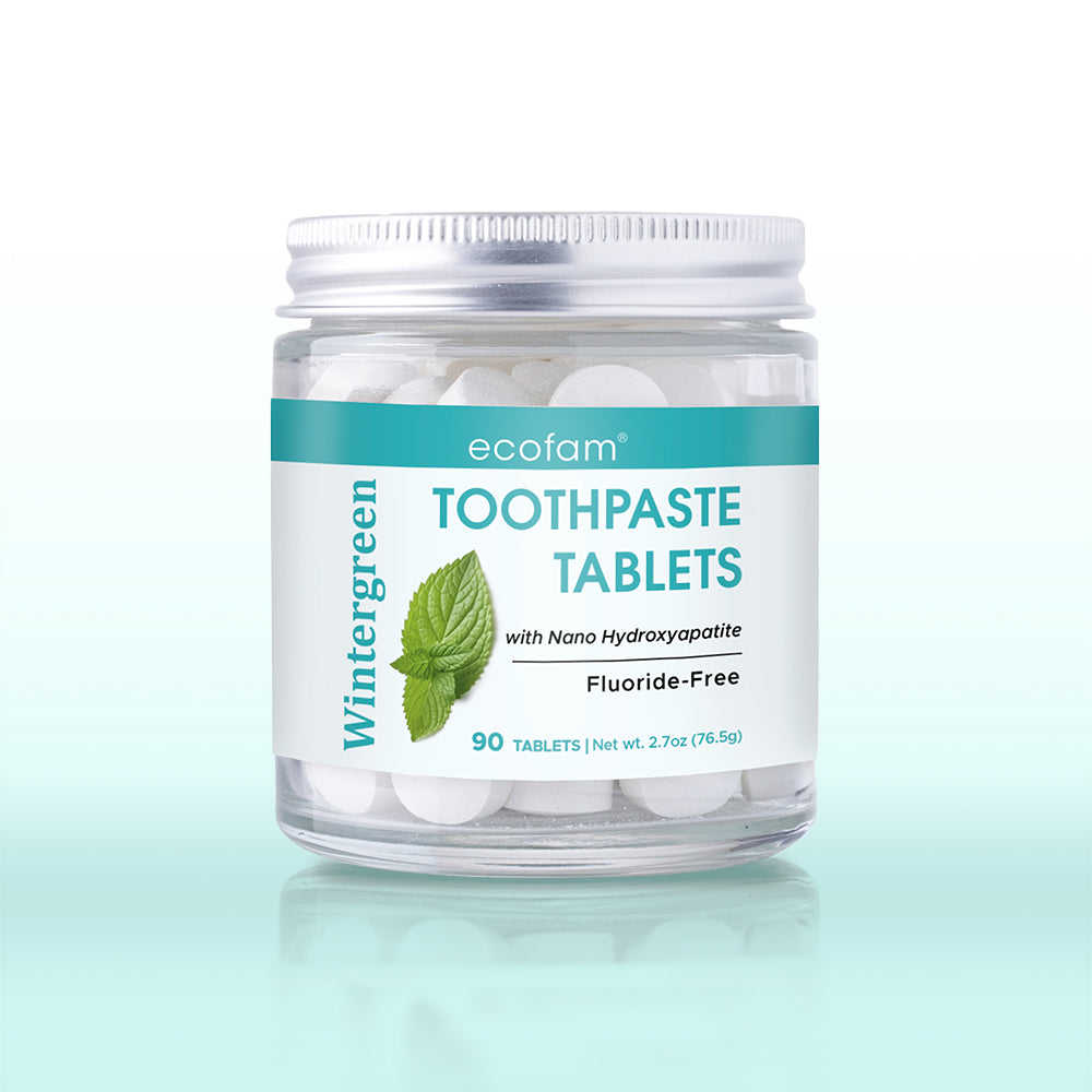 Wintergreen Toothpaste Tablets with Nano Hydroxyapatite & Xylitol