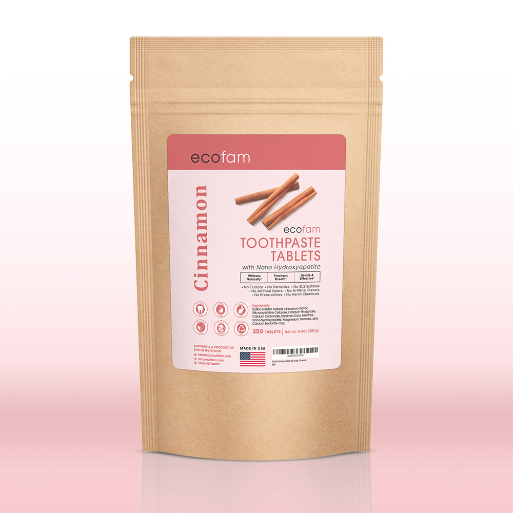 Cinnamon Toothpaste Tablets with Nano Hydroxyapatite & Xylitol