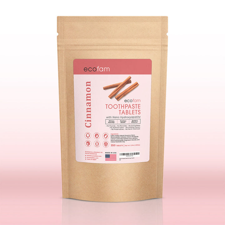 Cinnamon Toothpaste Tablets with Nano Hydroxyapatite & Xylitol
