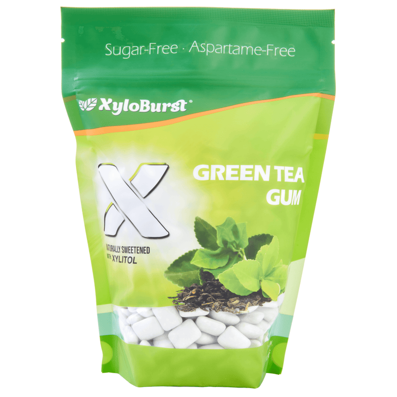 XyloBurst Green Tea Xylitol Gum Focus Nutrition