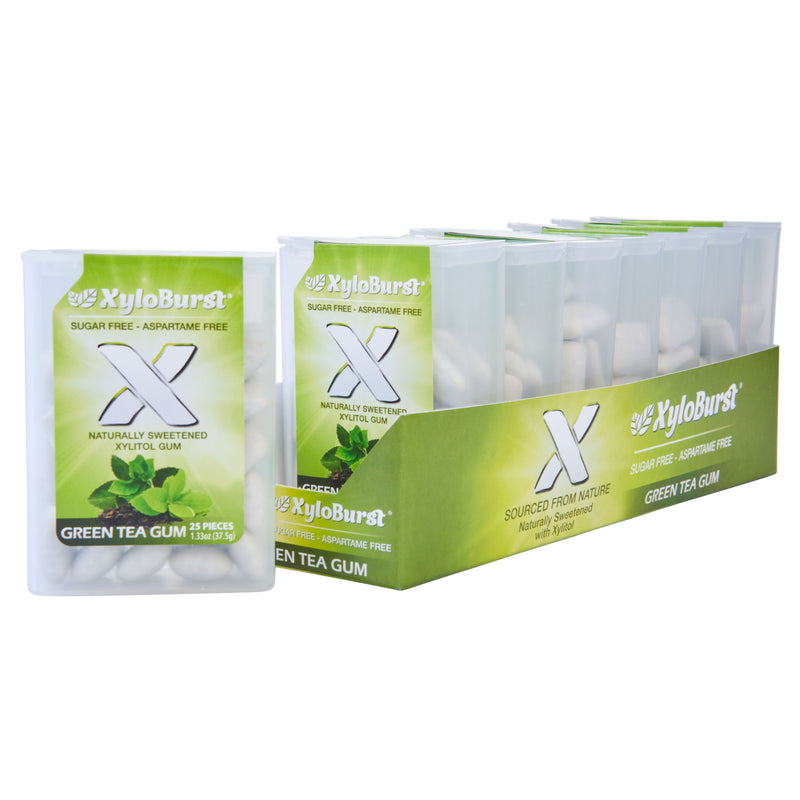 XyloBurst Green Tea Xylitol Gum Focus Nutrition